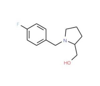 [1-(4-fluorobenzyl)pyrrolidin-2-yl]methanol (CAS 864415-55-4) - chemical structure image