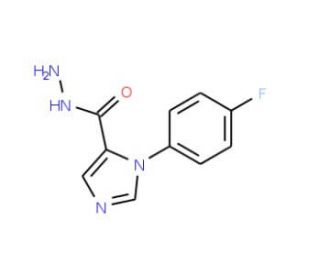 1-(4-fluorophenyl)-1H-imidazole-5-carbohydrazide - chemical structure image