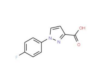 1-(4-fluorophenyl)-1H-pyrazole-3-carboxylic acid (CAS 1152535-34-6) - chemical structure image