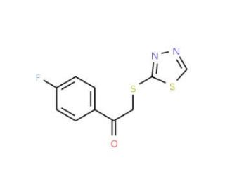 1-(4-fluorophenyl)-2-(1,3,4-thiadiazol-2-ylthio)ethanone - chemical structure image