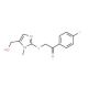 1-(4-Fluorophenyl)-2-{[5-(hydroxymethyl)-1-methyl-1H-imidazol-2-yl]sulfanyl}-1-ethanone - chemical structure image