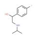 1-(4-Fluorophenyl)-2-(isopropylamino)ethanol - chemical structure image