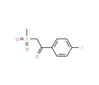 1-(4-Fluorophenyl)-2-(methylsulfonyl)-1-ethanone - chemical structure image