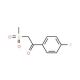 1-(4-Fluorophenyl)-2-(methylsulfonyl)-1-ethanone - chemical structure image