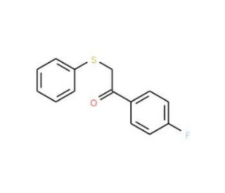 1-(4-fluorophenyl)-2-(phenylthio)ethanone - chemical structure image