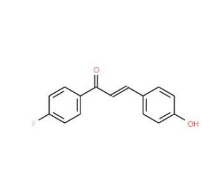 1-(4-Fluorophenyl)-3-(4-hydroxyphenyl)prop-2-en-1-one (CAS 7397-22-0) - chemical structure image