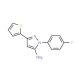 1-(4-fluorophenyl)-3-thien-2-yl-1H-pyrazol-5-amine - chemical structure image