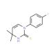 1-(4-Fluorophenyl)-4,4-dimethyl-1,4-dihydropyrimidine-2-thiol - chemical structure image