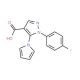 1-(4-fluorophenyl)-5-(1H-pyrrol-1-yl)-1H-pyrazole-4-carboxylic acid - chemical structure image