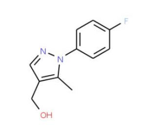 [1-(4-Fluorophenyl)-5-methyl-1H-pyrazol-4-yl]methanol (CAS 465514-37-8) - chemical structure image