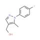 [1-(4-Fluorophenyl)-5-methyl-1H-pyrazol-4-yl]methanol (CAS 465514-37-8) - chemical structure image