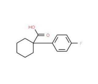 1-(4-fluorophenyl)cyclohexanecarboxylic acid - chemical structure image