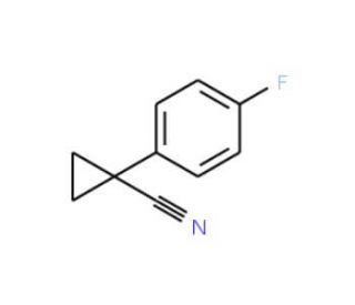 1-(4-fluorophenyl)cyclopropanecarbonitrile (CAS 97009-67-1) - chemical structure image