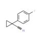 1-(4-fluorophenyl)cyclopropanecarbonitrile (CAS 97009-67-1) - chemical structure image