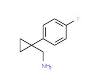 [1-(4-fluorophenyl)cyclopropyl]methanamine (CAS 75180-46-0) - chemical structure image