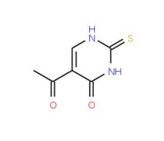 1-(4-Hydroxy-2-sulfanyl-5-pyrimidinyl)-1-ethanone - chemical structure image
