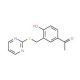 1-{4-hydroxy-3-[(pyrimidin-2-ylthio)methyl]phenyl}ethanone - chemical structure image
