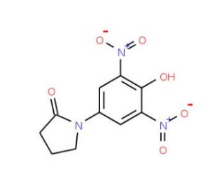 1-(4-hydroxy-3,5-dinitrophenyl)pyrrolidin-2-one - chemical structure image