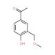 1-(4-Hydroxy-3-methoxymethyl-phenyl)-ethanone (CAS 65033-20-7) - chemical structure image