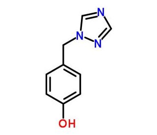 1-(4-Hydroxy-benzyl)-1,2,4-triazole (CAS 119192-11-9) - chemical structure image