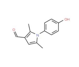 1-(4-Hydroxy-phenyl)-2,5-dimethyl-1H-pyrrole-3-carbaldehyde - chemical structure image