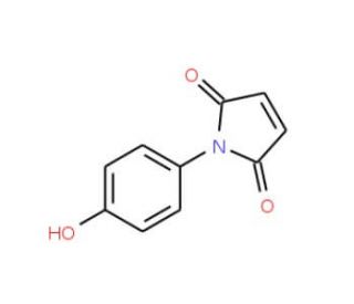 1-(4-Hydroxyphenyl)-2,5-dioxo-pyrrole (CAS 7300-91-6) - chemical structure image