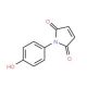 1-(4-Hydroxyphenyl)-2,5-dioxo-pyrrole (CAS 7300-91-6) - chemical structure image
