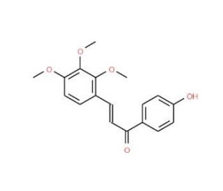 1-(4-Hydroxyphenyl)-3-(2,3,4-trimethoxyphenyl)prop-2-en-1-one (CAS 556028-14-9) - chemical structure image