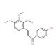1-(4-Hydroxyphenyl)-3-(2,3,4-trimethoxyphenyl)prop-2-en-1-one (CAS 556028-14-9) - chemical structure image