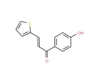 1-(4-Hydroxyphenyl)-3-(2-thienyl)-2-propen-1-one - chemical structure image