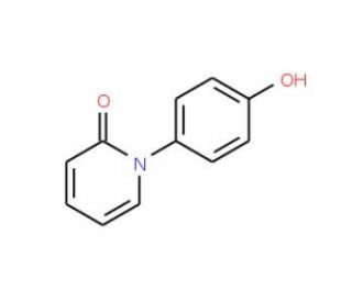1-(4-Hydroxyphenyl)pyridin-2(1H)-one (CAS 859538-51-5) - chemical structure image