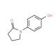 1-(4-hydroxyphenyl)pyrrolidin-2-one (CAS 7517-07-9) - chemical structure image