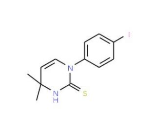 1-(4-Iodophenyl)-4,4-dimethyl-1,4-dihydropyrimidine-2-thiol - chemical structure image