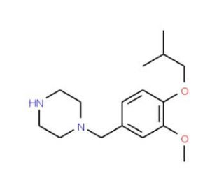 1-(4-Isobutoxy-3-methoxybenzyl)piperazine - chemical structure image
