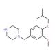 1-(4-Isobutoxy-3-methoxybenzyl)piperazine - chemical structure image