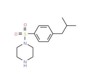 1-(4-Isobutyl-benzenesulfonyl)-piperazine - chemical structure image