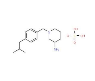 1-(4-Isobutylbenzyl)piperidin-3-aminesulfate - chemical structure image