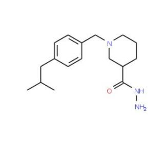 1-(4-Isobutylbenzyl)piperidine-3-carbohydrazide - chemical structure image