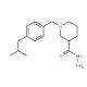 1-(4-Isobutylbenzyl)piperidine-3-carbohydrazide - chemical structure image