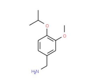 1-(4-isopropoxy-3-methoxyphenyl)methanamine - chemical structure image