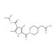 (1-{[4-(Isopropoxycarbonyl)-3,5-dimethyl-1H-pyrrol-2-yl]carbonyl}piperidin-4-yl)acetic acid - chemical structure image