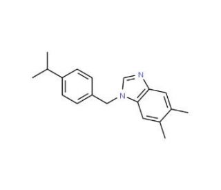 1-(4-isopropylbenzyl)-5,6-dimethyl-1H-benzimidazole - chemical structure image