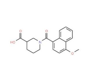 1-(4-methoxy-1-naphthoyl)piperidine-3-carboxylic acid - chemical structure image