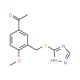 1-{4-methoxy-3-[(4H-1,2,4-triazol-3-ylthio)methyl]phenyl}ethanone - chemical structure image
