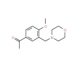 1-[4-methoxy-3-(morpholin-4-ylmethyl)phenyl]ethanone - chemical structure image