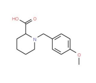 1-(4-Methoxy-benzyl)-piperidine-2-carboxylic acid (CAS 775271-42-6) - chemical structure image