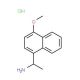 1-(4-Methoxy-naphthalen-1-yl)-ethylaminehydrochloride - chemical structure image