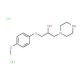 1-(4-Methoxy-phenoxy)-3-piperazin-1-yl-propan-2-ol dihydrochloride - chemical structure image