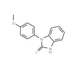 1-(4-Methoxy-phenyl)-1H-benzoimidazole-2-thiol (CAS 26495-07-8) - chemical structure image