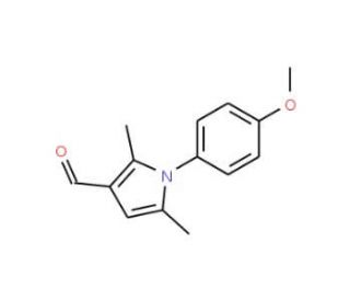 1-(4-Methoxy-phenyl)-2,5-dimethyl-1H-pyrrole-3-carbaldehyde (CAS 347331-30-0) - chemical structure image